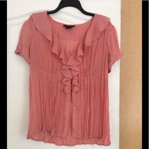 Separates - Pink color sheer women top size XL